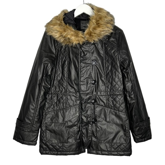 Sanctuary Manhattan Parka Coat with Faux Fur Size S NEW - Picture 6 of 16